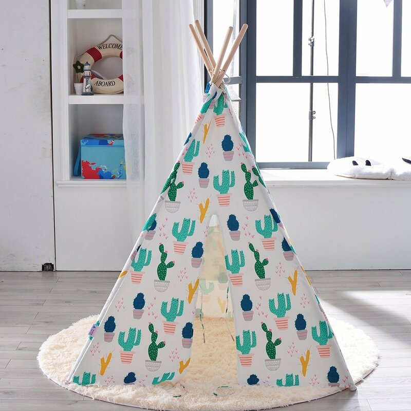 Cactus Print Play Tent with carrying bag