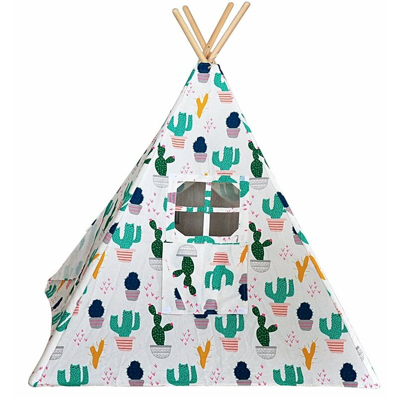 Cactus Print Play Tent with carrying bag
